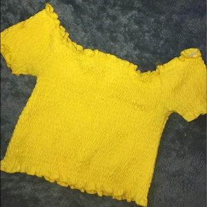 yellow tube top